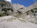 Hochkarspitze (Normalweg von Westen) - Aufstieg Richtung Schrofenwand