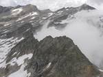 Windischer Kopf - Alteck - Windischer Kopf (im Vordergrund), Trumer Kopf und Goldbergspitze vom Anstieg zum Alteck. Links der Rote Mann.